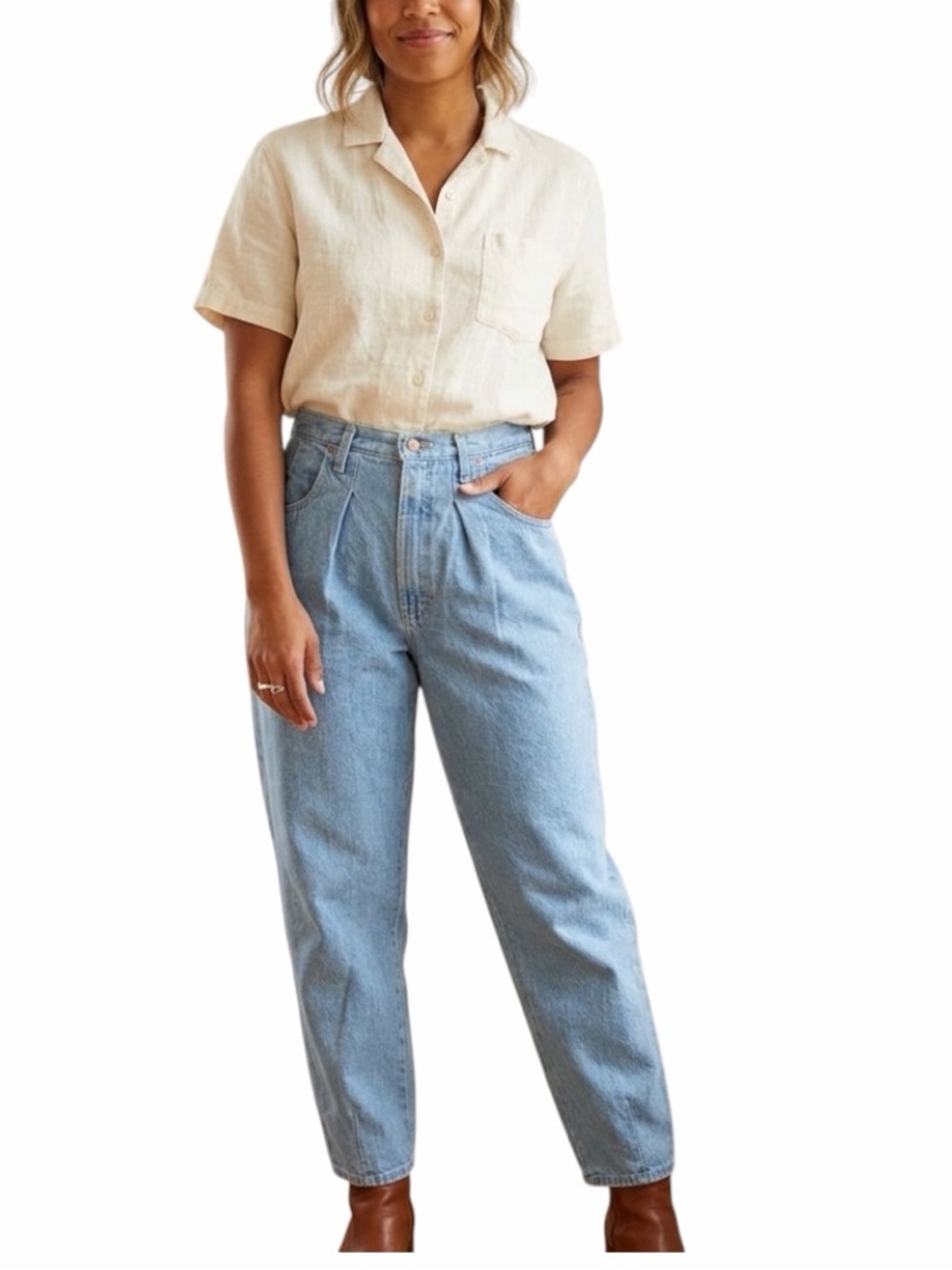 Vtg 90s P.S. Gitano High Rise Pleated Mom Jeans | 16s Fits Modern 12